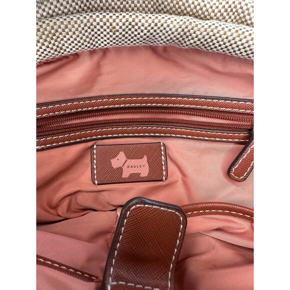 Radley London Tan Brown Dane Park Canvas Medium Old Money Tote Shoulder Bag - Picture 8 of 10